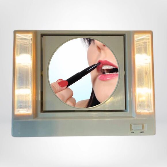 1986 Reflections of Beauty Double-Sided Lighted Mirror - NEW - Picture 3 of 3